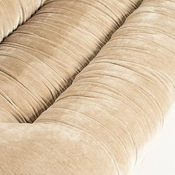 Bank Nook aus beigem Stoff, perfekt für eine gemütliche Sitzecke. Hergestellt aus hochwertigem Material für Komfort und Langlebigkeit. Eine stilvolle Ergänzung für jede Einrichtung.