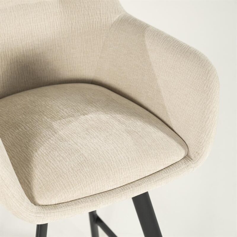 Barstool Bliss with armrest - beige
