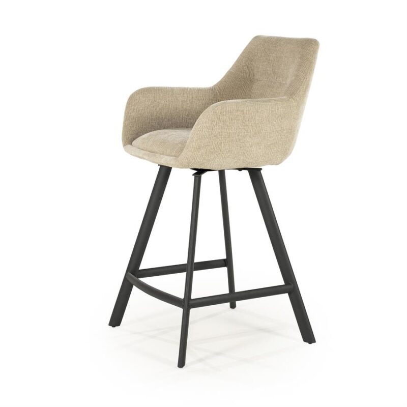 Barstool Bliss with armrest - taupe