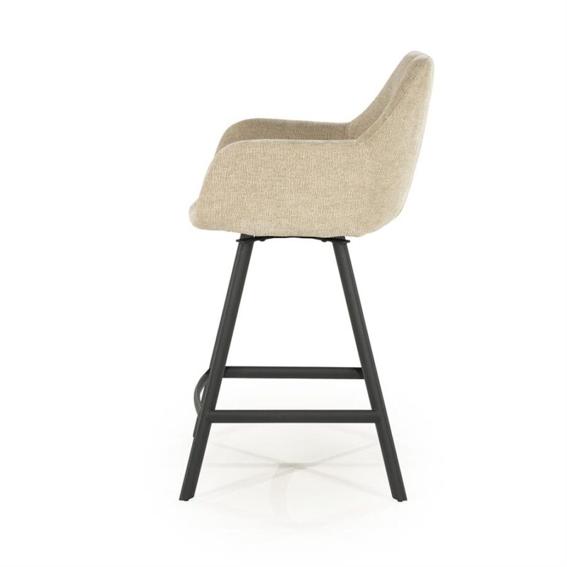 Barstool Bliss with armrest - taupe