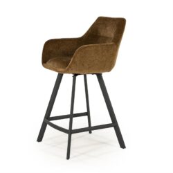 Barstool Bliss with armrest - mustard