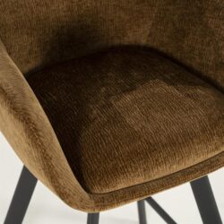 Barstool Bliss with armrest - mustard