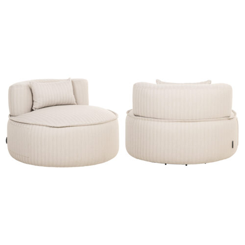 Outdoor lounge stoel Nammos beige swivel