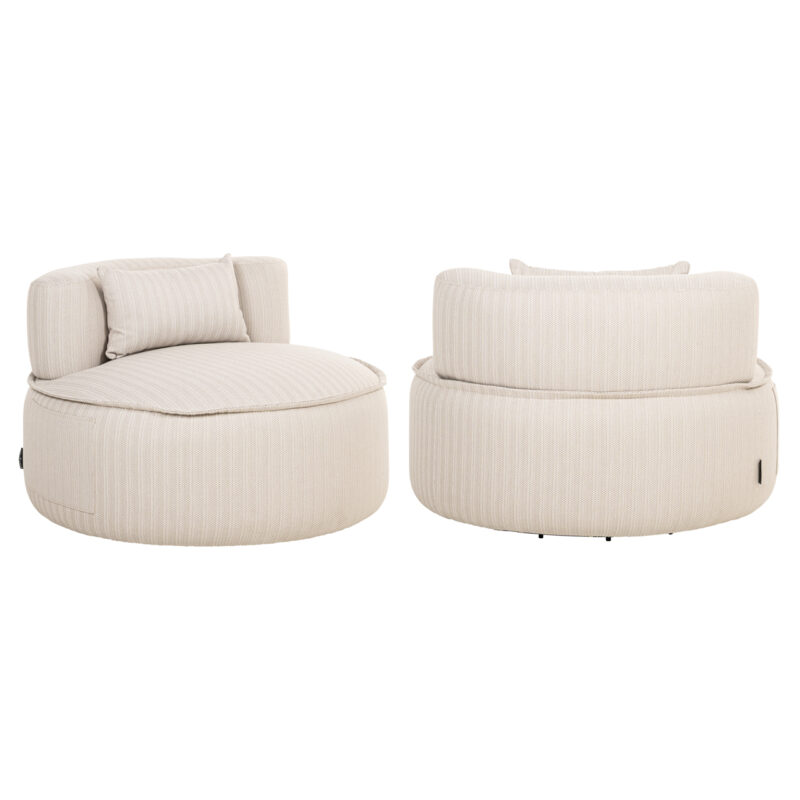 Outdoor lounge stoel Nammos beige swivel