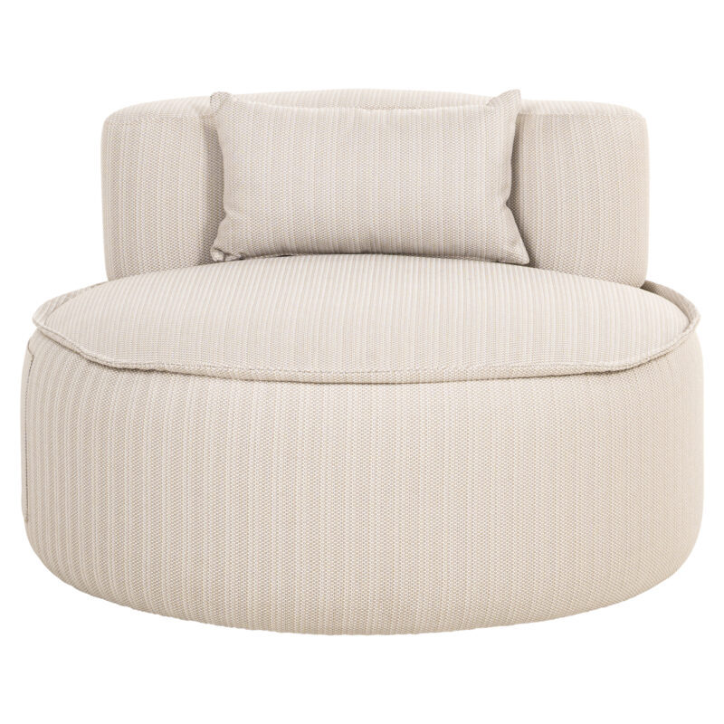 Outdoor lounge stoel Nammos beige swivel