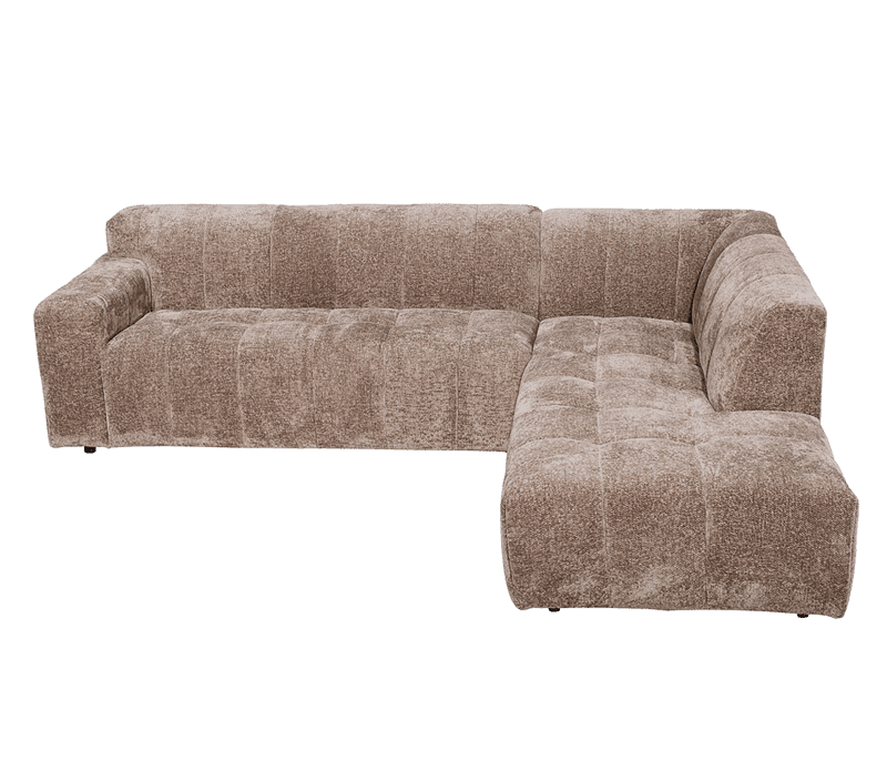 Luxuriöses Ecksofa aus Stoff von Mokana Meubelen, bequem und stilvoll, perfekt für moderne Wohnzimmer. Hergestellt aus hochwertigen Materialien für eine lange Lebensdauer.