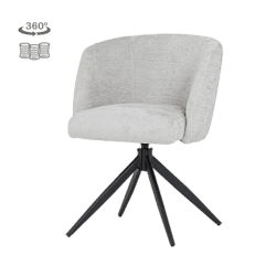 Moderne Cuvio armstoel met zachte bekleding en zwarte houten poot, perfect voor een stijlvolle woonkamer of kantoorruimte.