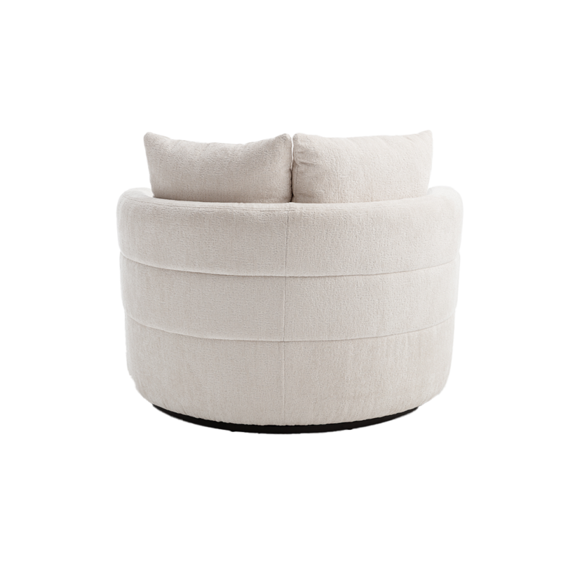 Bolza fauteuil Trenza 6 ivory in een interieur, landelijk modern stijl