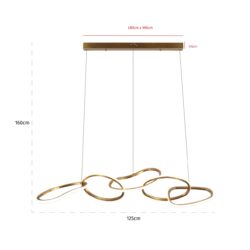 Hanglamp Flyn brushed gold