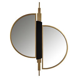 Spiegel Adelyn met brushed gold afwerking, modern en elegant design voor stijlvolle interieurs. Perfect voor een luxe uitstraling in elke ruimte.