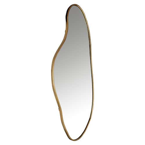 Elegant spiegel Alton met brushed gouden afwerking, perfect voor moderne interieurs en stijlvolle decoratie.