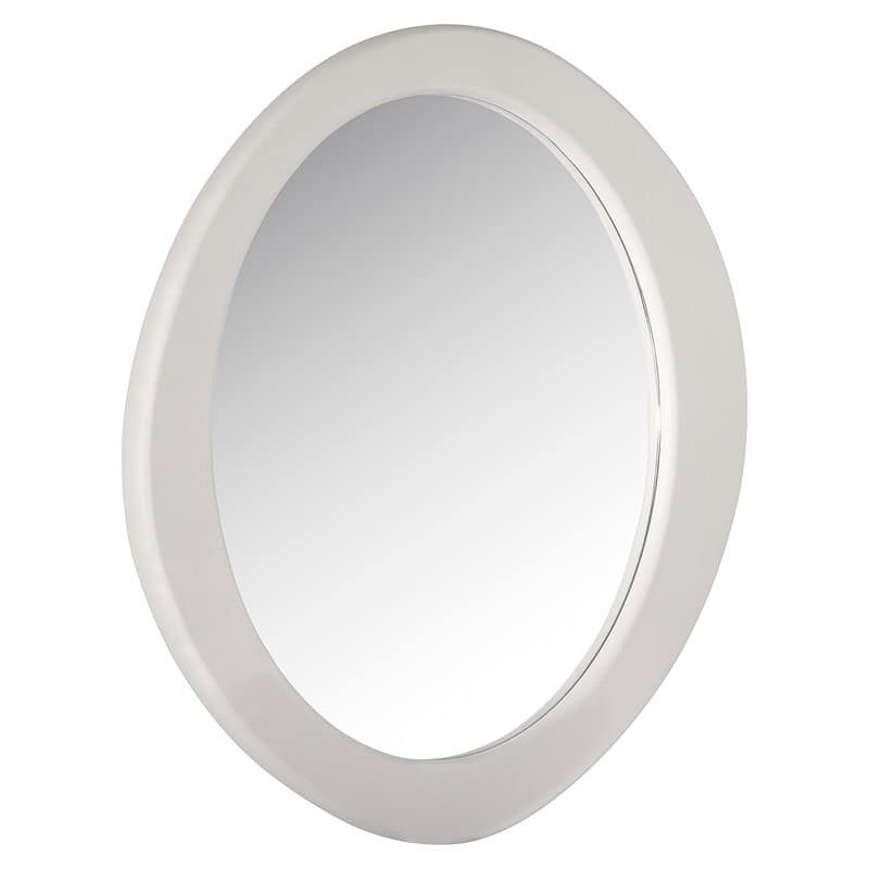 Wandspiegel in wit, modern design, perfect voor elke slaapkamer of woonkamer, gemaakt door Mokana Meubelen voor een strakke en elegante uitstraling.