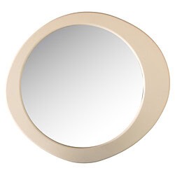 Runder Spiegel von Mokana im minimalistischen Design, perfekt für moderne Innenräume und die Badezimmerdekoration. Hergestellt aus hochwertigen Materialien für Langlebigkeit und Stil.