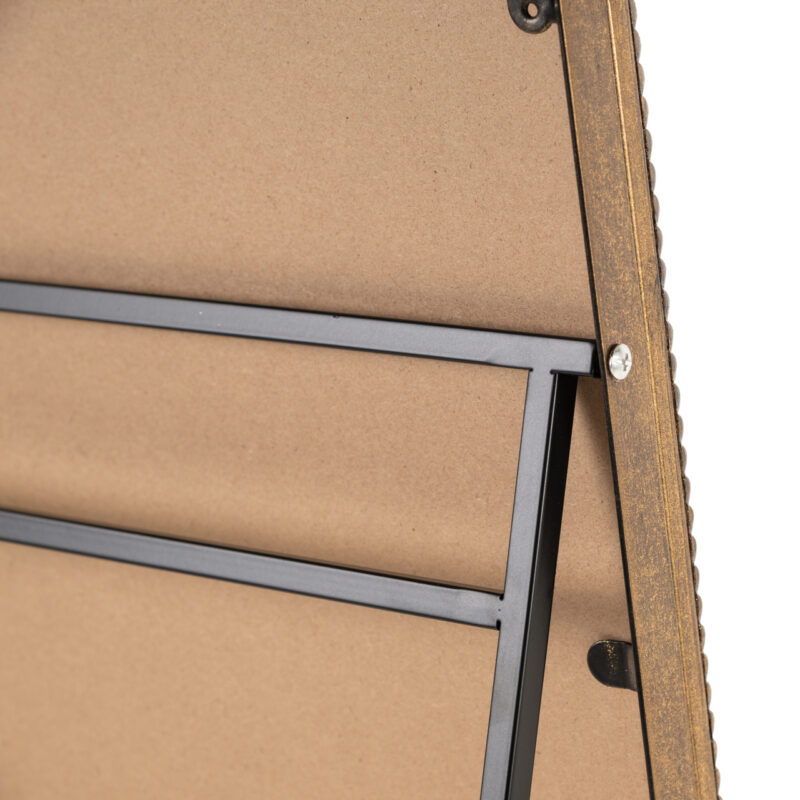 Handgemaakte gouden spiegel Laurine met veiligheidsglas in hal styling