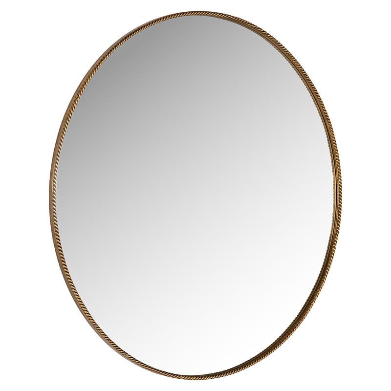 Elegant ovalen spiegel met een gouden rand, perfect voor moderne en klassieke interieurstijlen. Voeg een vleugje luxe toe aan elke kamer met dit stijlvolle decorstuk.