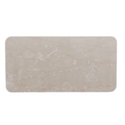 Zijaanzicht bovenblad beige marmer vakkenkast XL Dallas woonserie