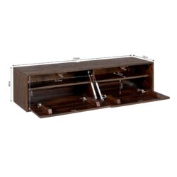 Zwevend tv meubel Vision met een console eronder