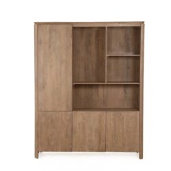 Vakkenkast XL Dallas Naturel Mangohout 160 cm