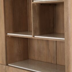 Vakkenkast XL Dallas Naturel Mangohout 160 cm