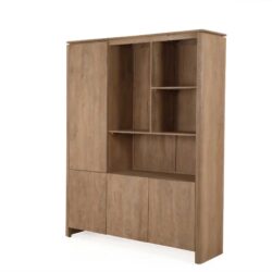 Vakkenkast XL Dallas Naturel Mangohout 160 cm