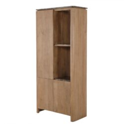 Close-up van bruine marmeren inlegplank met natuurlijke textuur en aders