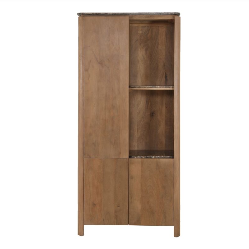 Vakkenkast Dallas Naturel Mangohout 90 cm