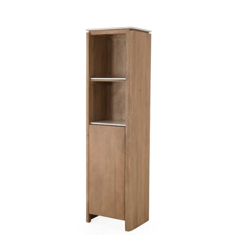 Inglegplank Boekenkast Dallas Beige Marmer Set van 2