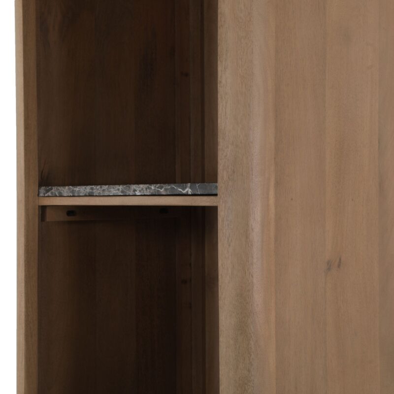 Boekenkast Dallas Naturel Mangohout 55 cm