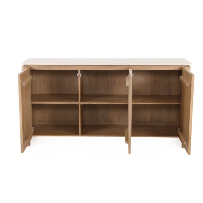 Dressoir Dallas Naturel Mangohout 165 cm
