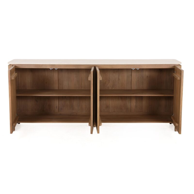 Dressoir Dallas Naturel Mangohout 210 cm