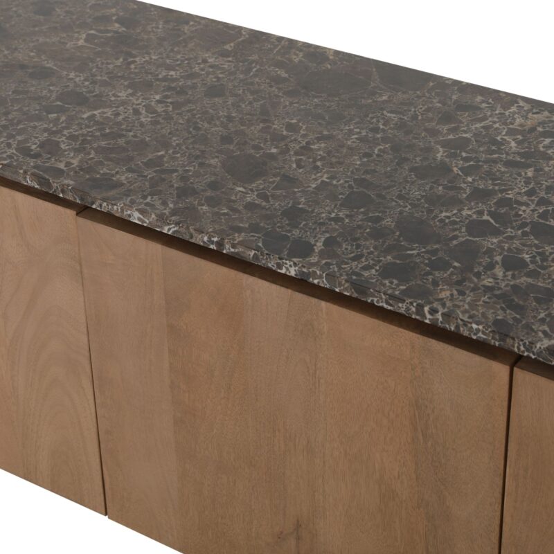 Tv meubel Dallas Naturel Mangohout 165 cm