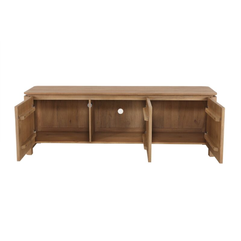 Tv meubel Dallas Naturel Mangohout 165 cm