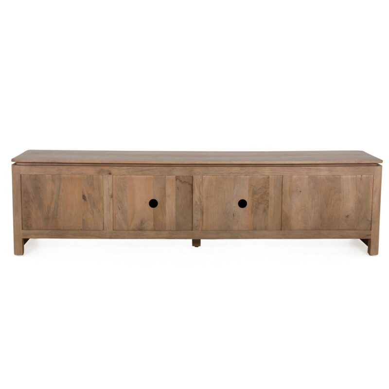 Tv meubel Dallas Naturel Mangohout 210 cm