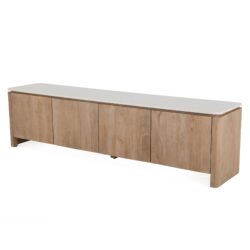 Tv meubel Dallas Naturel Mangohout 210 cm