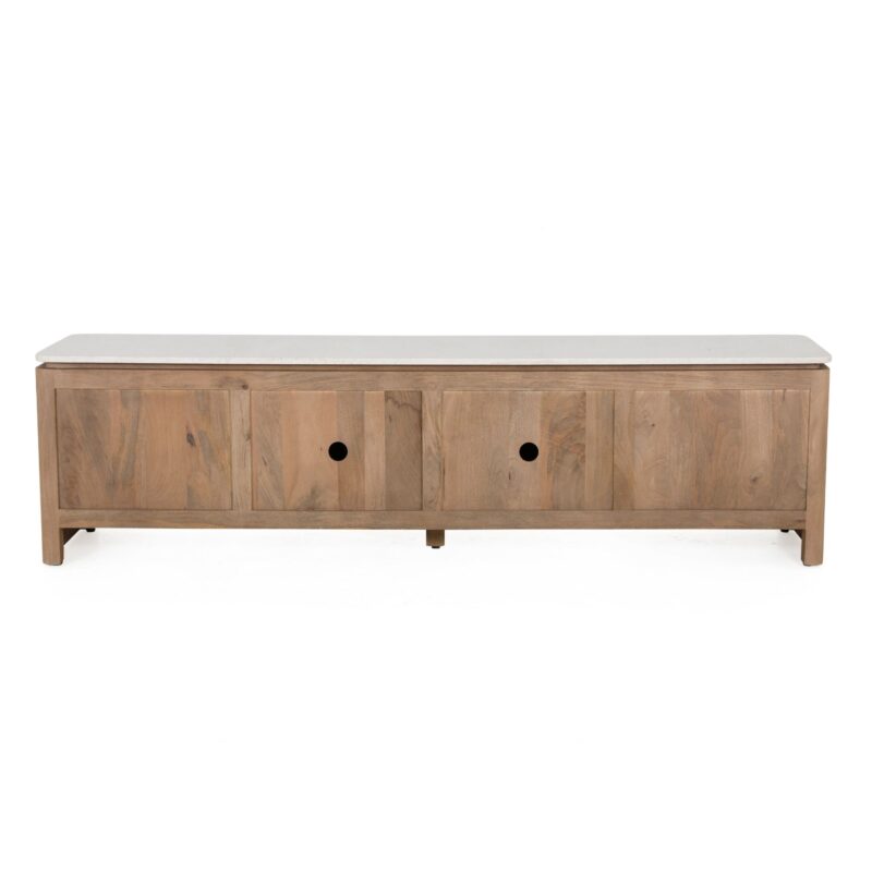Tv meubel Dallas Naturel Mangohout 210 cm