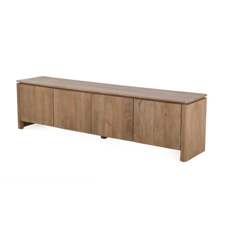 Tv meubel Dallas Naturel Mangohout 210 cm