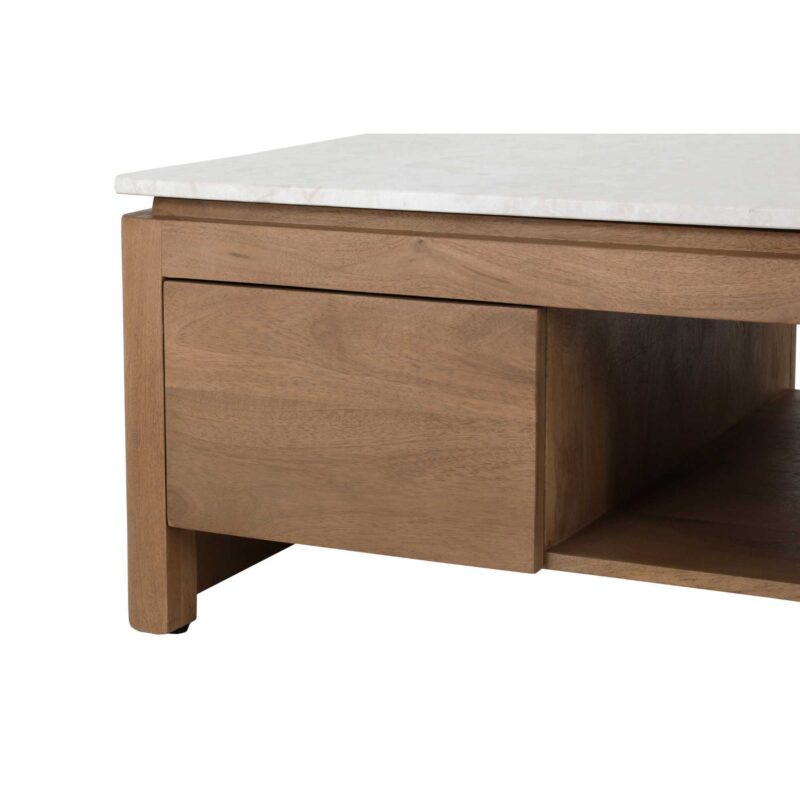Bovenblad Salontafel Dallas Beige Marmer