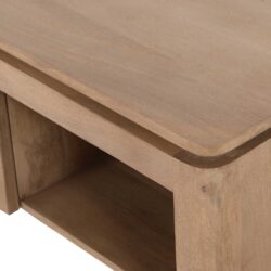 Vierkante Salontafel Dallas Naturel Mangohout 80 cm