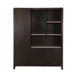 Zijaanzicht beige marmeren inlegplank 101 cm breed voor Dallas vakkenkast