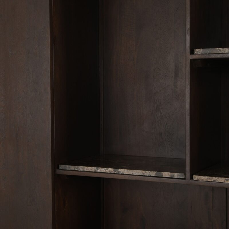 Bovenblad Vakkenkast XL Dallas Bruin Marmer