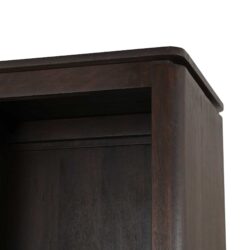 Dallas vakkenkast XL bruin mangohout in een modern woonkamer interieur