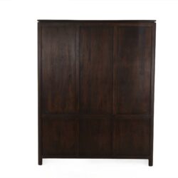 Dallas vakkenkast XL bruin mangohout met decoratie en boeken gestyled