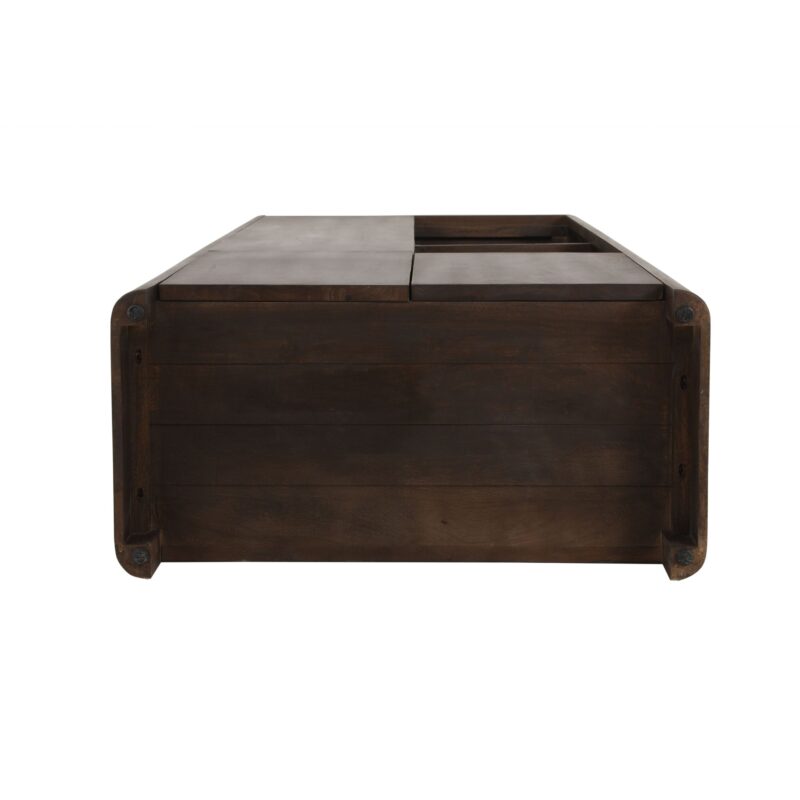 Vakkenkast Dallas Bruin Mangohout 90 cm