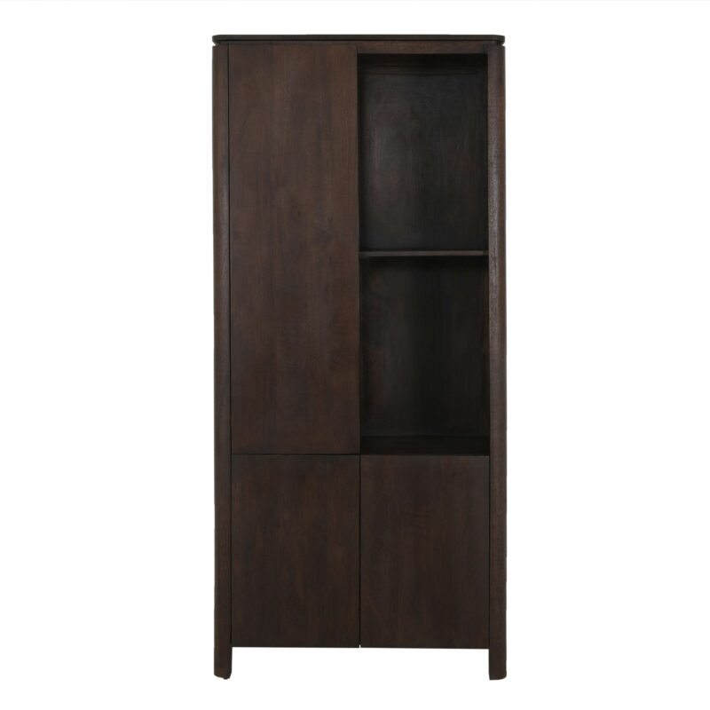 Vakkenkast Dallas Bruin Mangohout 90 cm