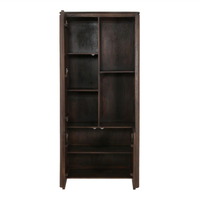 Vakkenkast Dallas Bruin Mangohout 90 cm