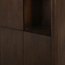 Vakkenkast Dallas Bruin Mangohout 90 cm