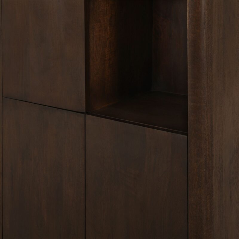 Vakkenkast Dallas Bruin Mangohout 90 cm