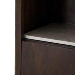 Inglegplank Boekenkast Dallas Beige Marmer Set van 2