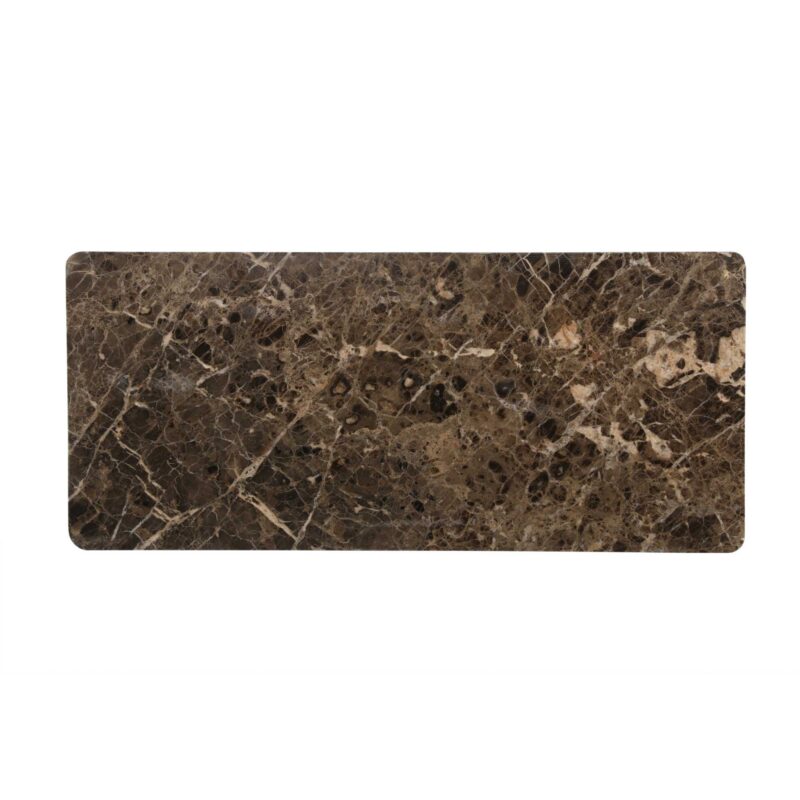 Bovenblad bruin marmer voor kabinet kast Dallas woonserie 55x45 cm