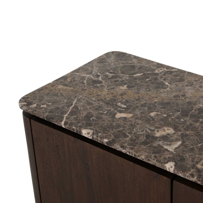 Tv meubel Dallas Bruin Mangohout 210 cm